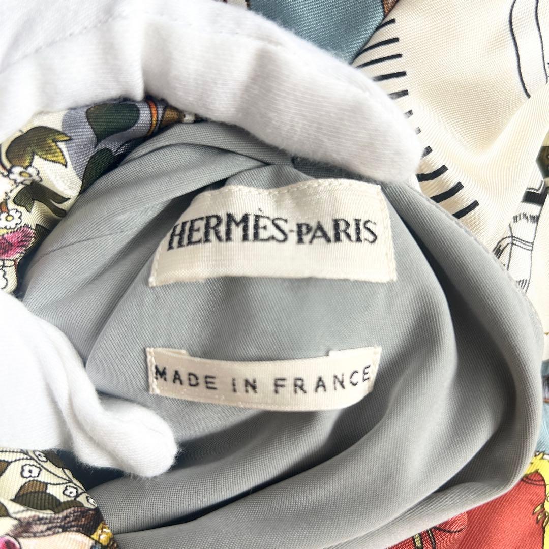 Hermès Margiela Era Vintage Silk Jacket 100% Silk Italy Rare Print M