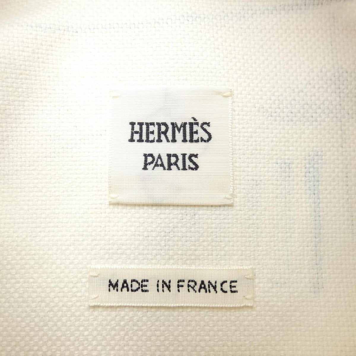 Hermès Multicolor Embroidered Graphic Jacket White Womens Size 34 Artistic Luxury Made in France