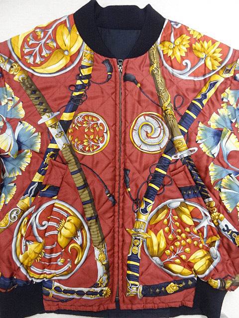 Hermès Reversible Silk Blouson — Archive Scarf Motif Bomber Jacket, Made in Japan