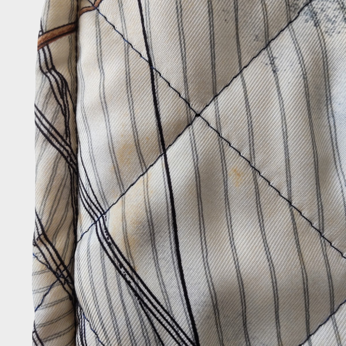 Vintage Hermès Reversible Quilted Silk Bomber Jacket Archive Scarf Print Luxury Blouson France