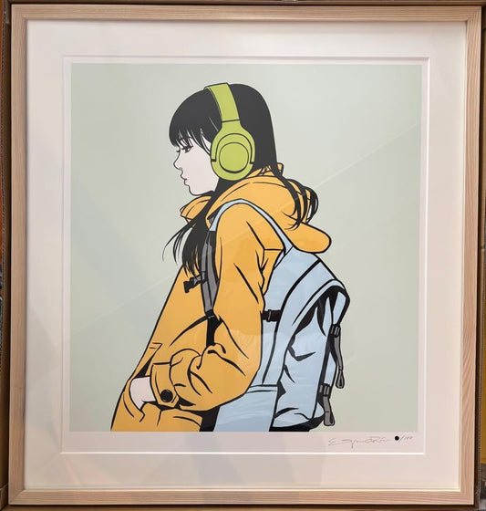 Hisashi Eguchi Kotoba Print ED100 Zingaro Murakami Silkscreen Contemporary Japanese Illustration Art Framed