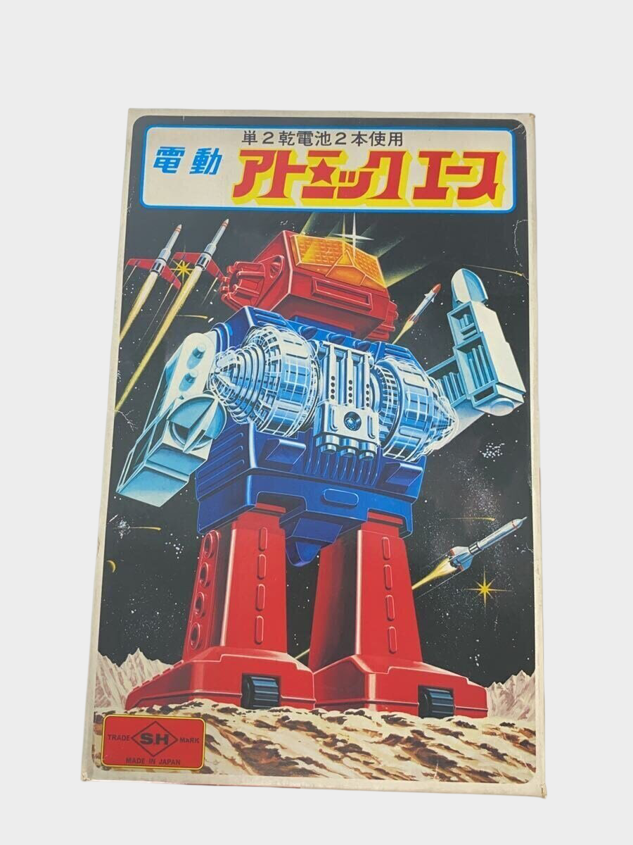 Vintage Rare Horikawa ATOMIC ACE Tin Robot Japan — Boxed Battery-Operated Showa Space Robot