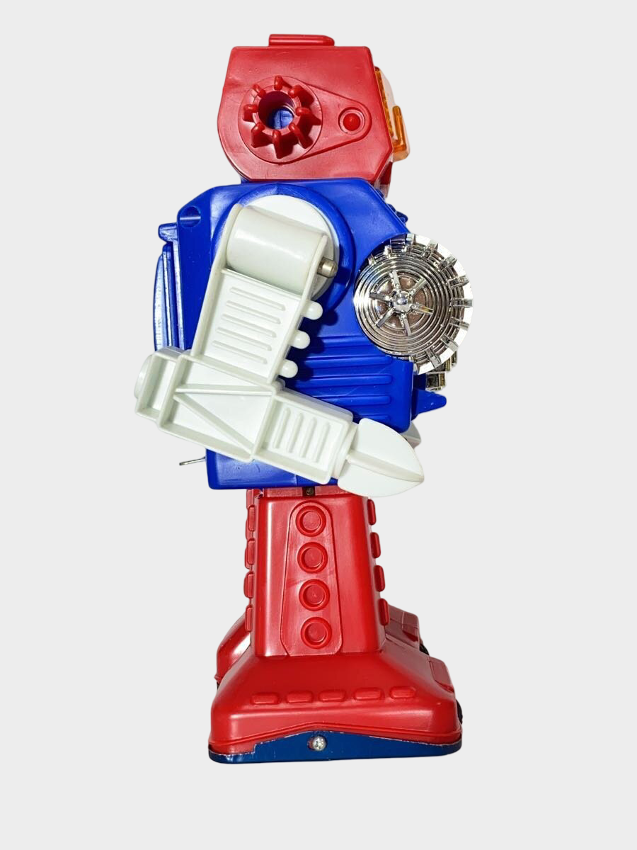 Vintage Rare Horikawa ATOMIC ACE Tin Robot Japan — Boxed Battery-Operated Showa Space Robot