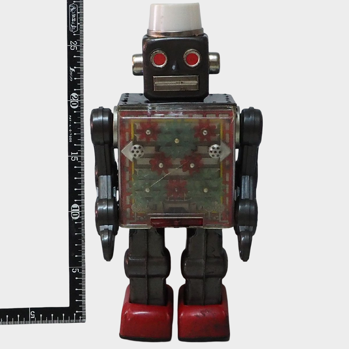 Horikawa MACHINE ROBOT Tin Walking Robot Japan — 1960s Gear-Driven Display Space Robot