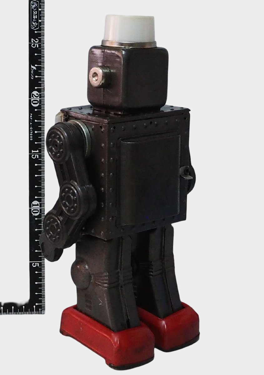 Horikawa MACHINE ROBOT Tin Walking Robot Japan — 1960s Gear-Driven Display Space Robot