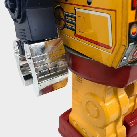 Horikawa Rotate-O-Matic Super Giant Tin Robot Japan — Boxed Metal-Printed Battery Robot