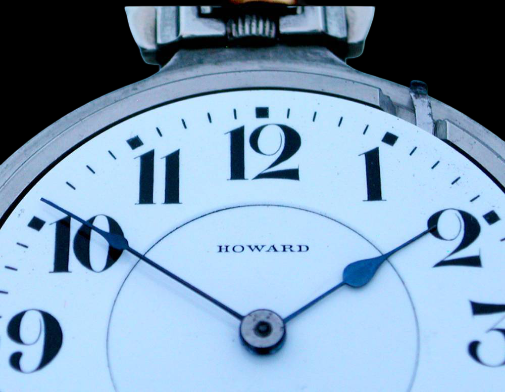 Howard 51.3mm Railroad Pocket Watch – 14K Gold-Filled Case, Porcelain Dial, High-Grade Series 10 & 21 Jewels, Extra-Adjusted Precision Timepiece