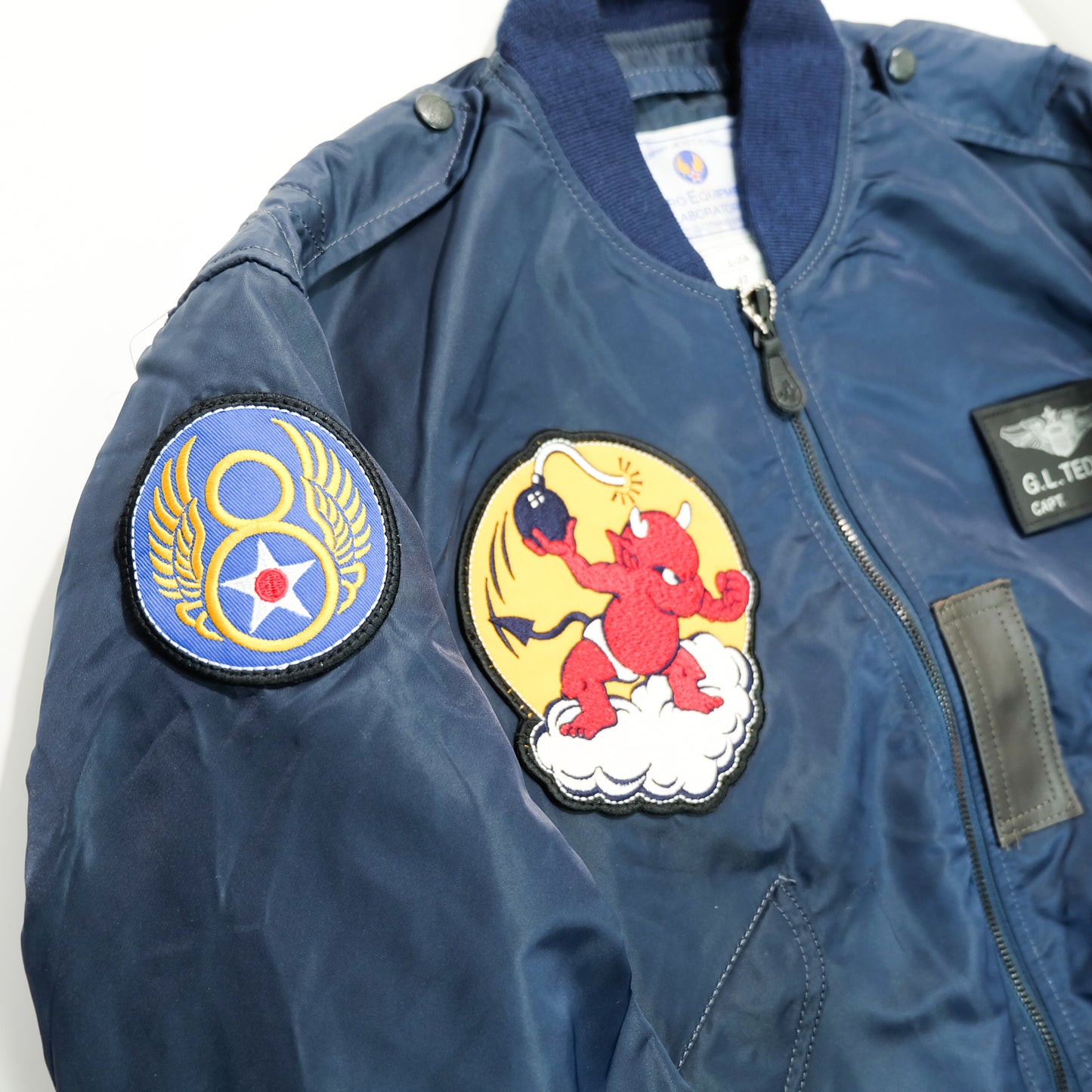 TEDMAN Ted Company Fighting Teddy L-2A Flight Jacket USAF Devil Air Bomb 91 Size 42