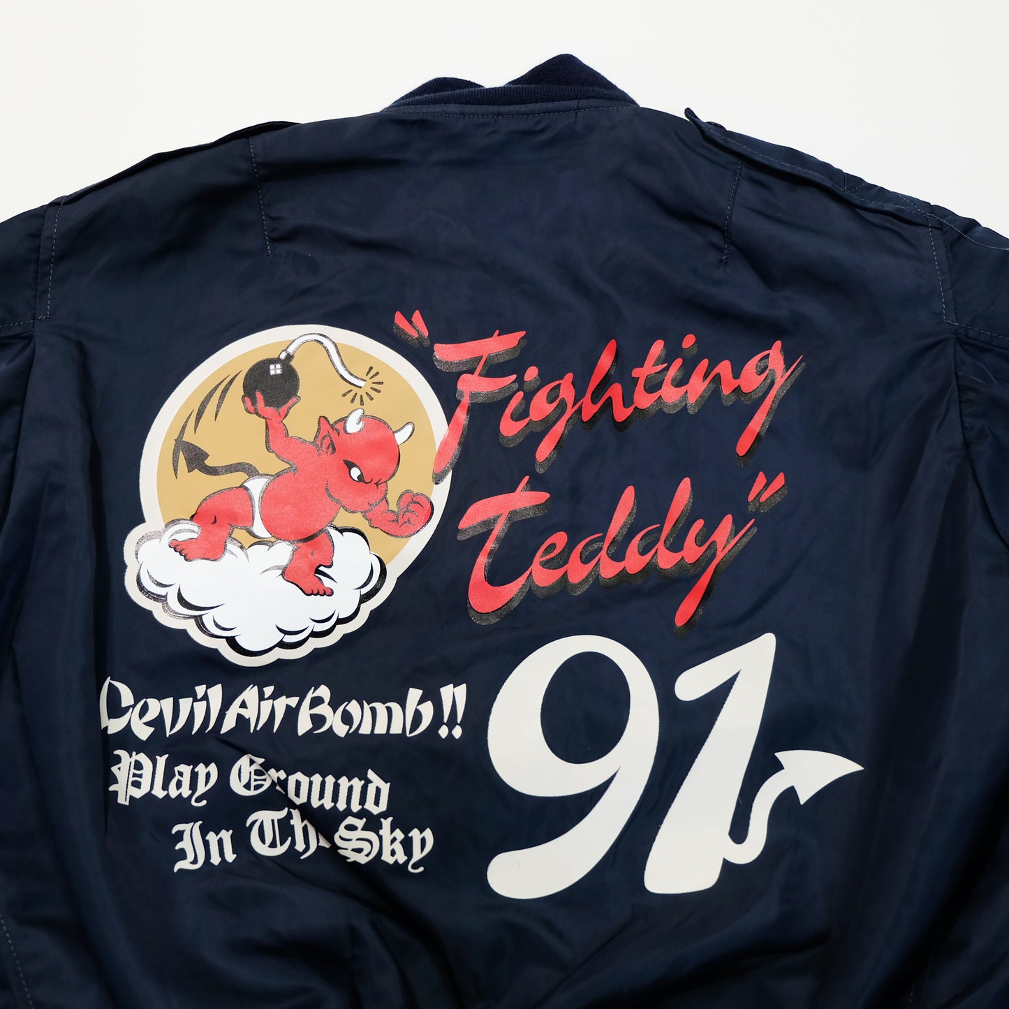 TEDMAN Ted Company Fighting Teddy L-2A Flight Jacket USAF Devil Air Bomb 91 Size 42