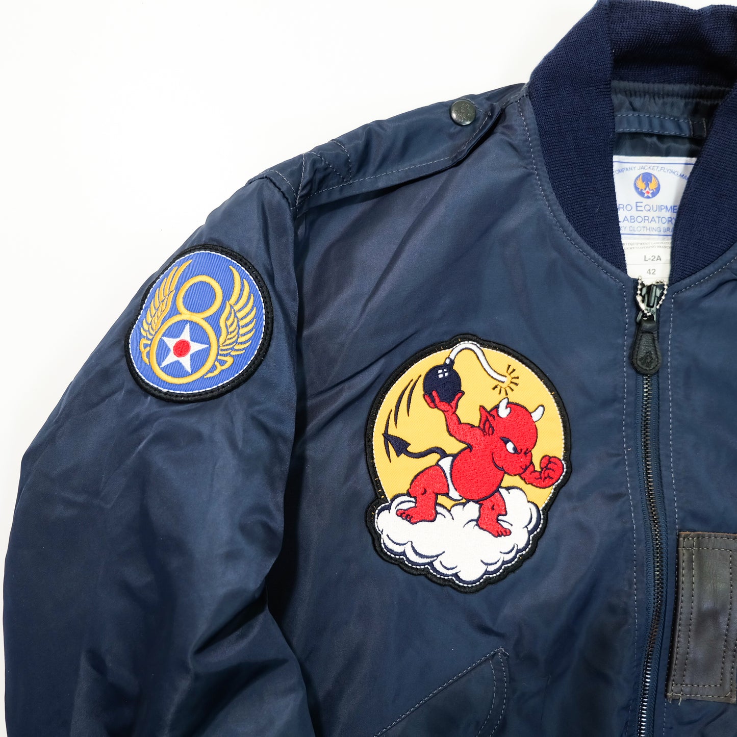 TEDMAN Ted Company Fighting Teddy L-2A Flight Jacket USAF Devil Air Bomb 91 Size 42
