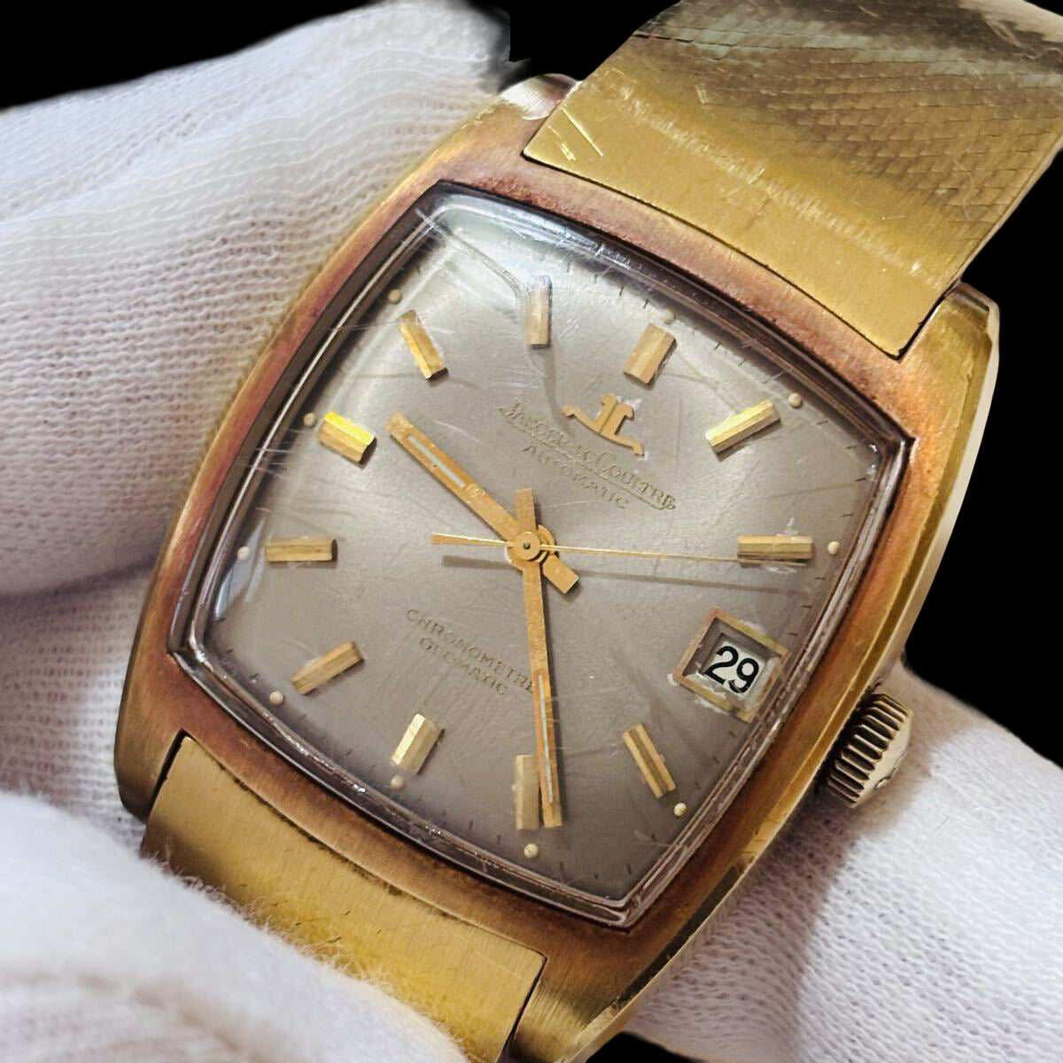 Jaeger-LeCoultre Geomatic Chronomètre · 18K Solid Gold Integrated Bracelet · Automatic · Vintage