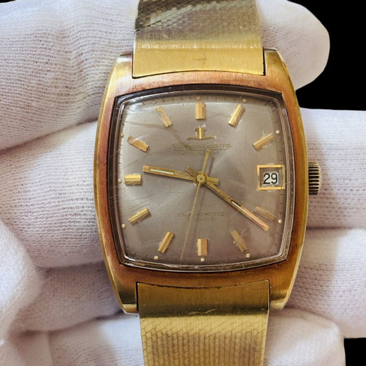 Jaeger-LeCoultre Geomatic Chronomètre · 18K Solid Gold Integrated Bracelet · Automatic · Vintage