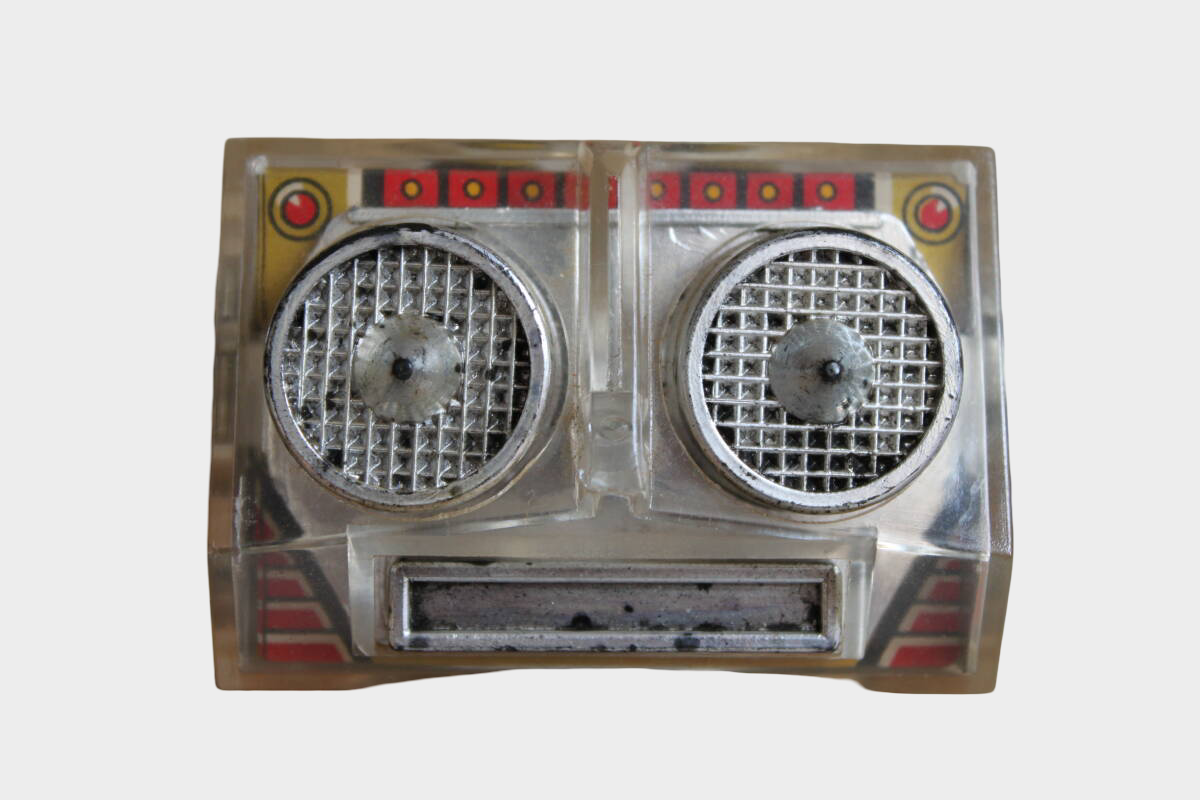 Horikawa Large Tin Robot Japan — 1970s Battery Piston-Style Space Robot Display Toy