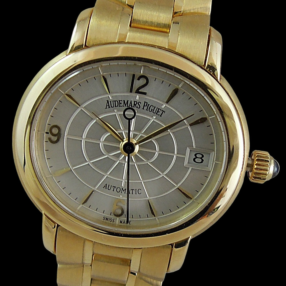 Audemars Piguet Millenary Ladies K18YG 18K Solid Gold 90.6g — Cal.2140 Automatic | Rare Heavy Gold Bracelet | Swiss Luxury Vintage AP