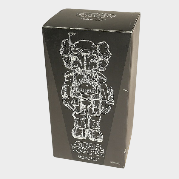 KAWS x Star Wars Boba Fett Companion Figure Medicom Toy KAWS Version Art Collectible