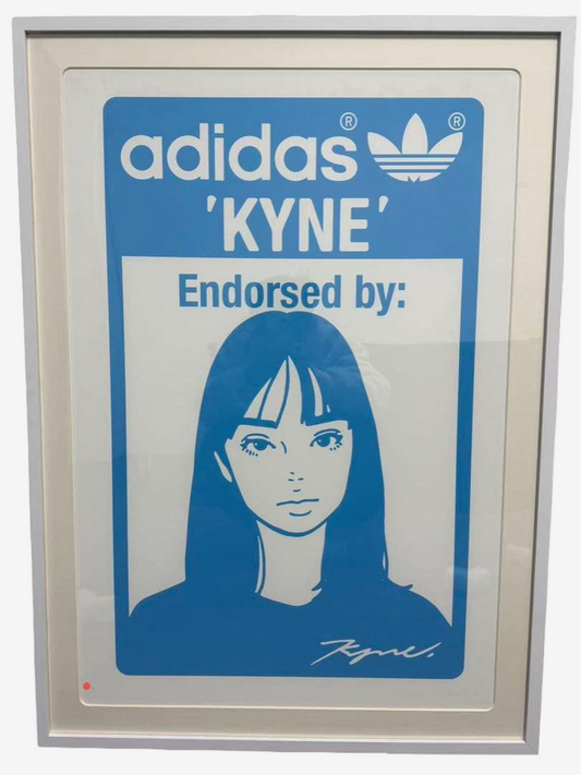 KYNE adidas Stan Smith Silkscreen Print ED30 Signed Contemporary Japanese Street Art Large Framed Artwork