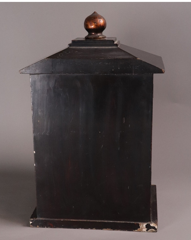 Kobo Daishi (Kukai) Seated Zushi Shrine — Polychrome Wood Portable Altar, Early-Modern Japan, Temple Provenance Style, 48cm Zushi Cabinet