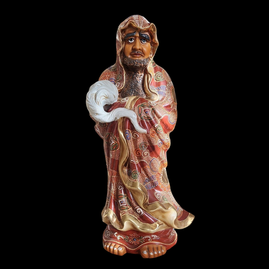 Kutani Ware Daruma Daishi Figure 47cm | Lucky Prosperity Statue