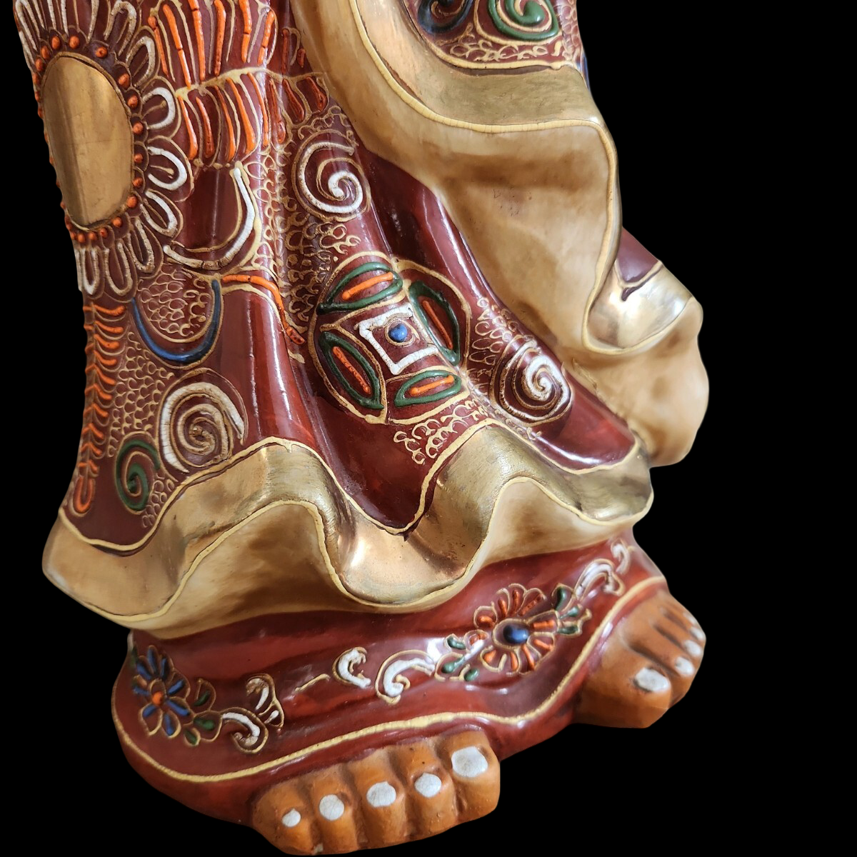 Kutani Ware Daruma Daishi Figure 47cm | Lucky Prosperity Statue