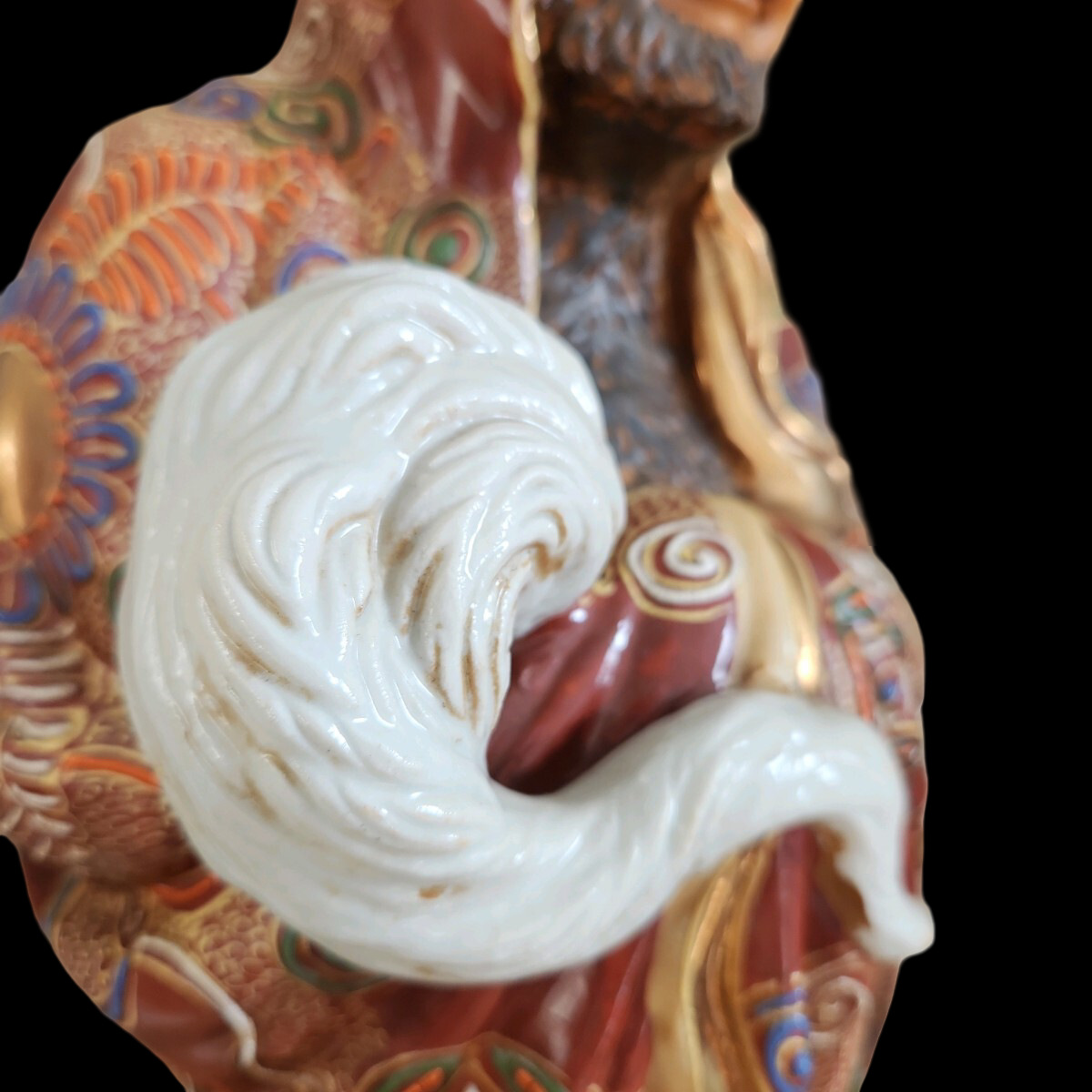 Kutani Ware Daruma Daishi Figure 47cm | Lucky Prosperity Statue