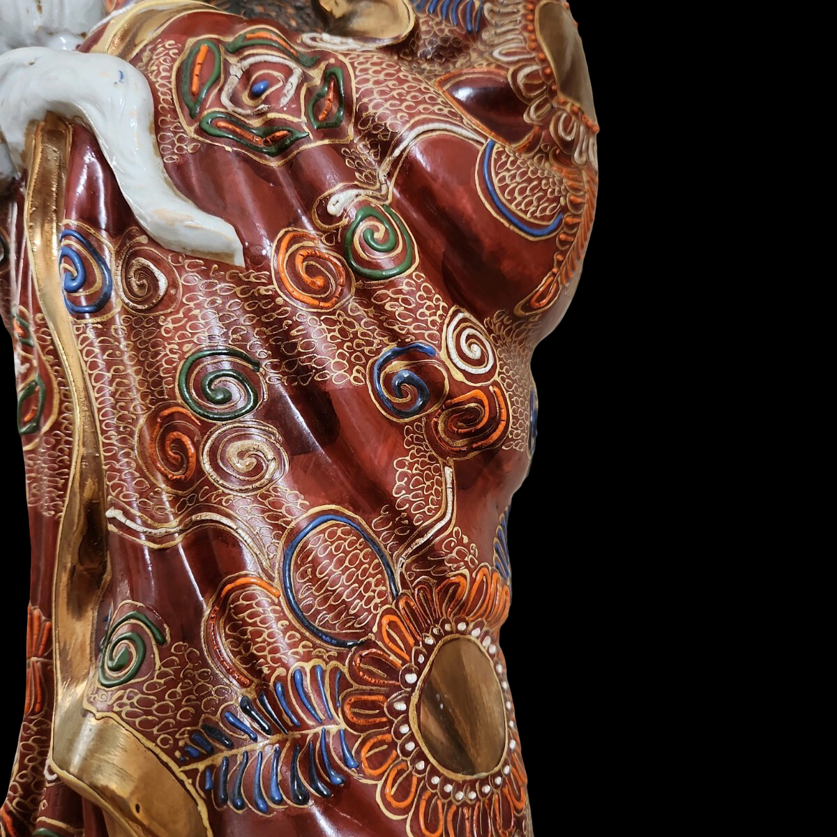 Kutani Ware Daruma Daishi Figure 47cm | Lucky Prosperity Statue