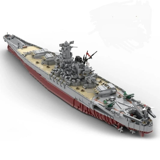 LEGO Huge 130cm Brick Battleship Senkan Yamato Display Model 8700 Pieces Naval Warship