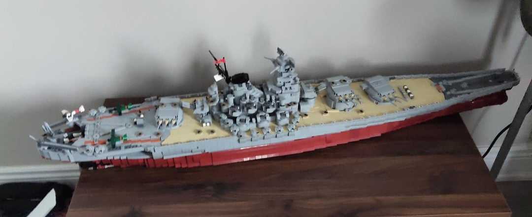 LEGO Huge 130cm Brick Battleship Senkan Yamato Display Model 8700 Pieces Naval Warship
