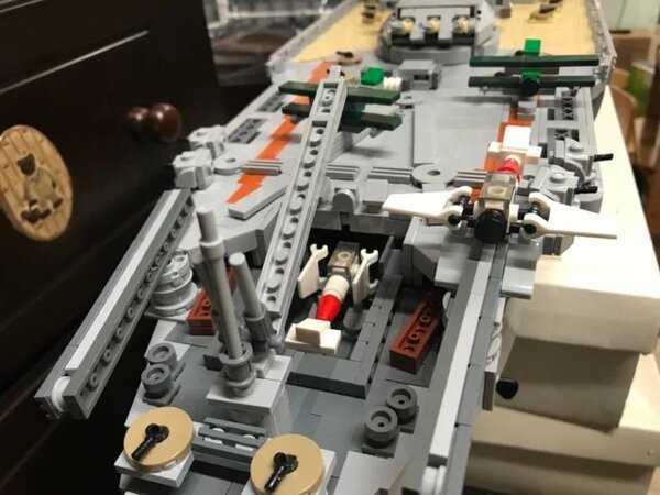 LEGO Huge 130cm Brick Battleship Senkan Yamato Display Model 8700 Pieces Naval Warship