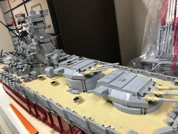 LEGO Huge 130cm Brick Battleship Senkan Yamato Display Model 8700 Pieces Naval Warship