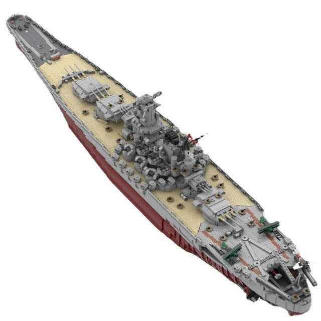 LEGO Huge 130cm Brick Battleship Senkan Yamato Display Model 8700 Pieces Naval Warship