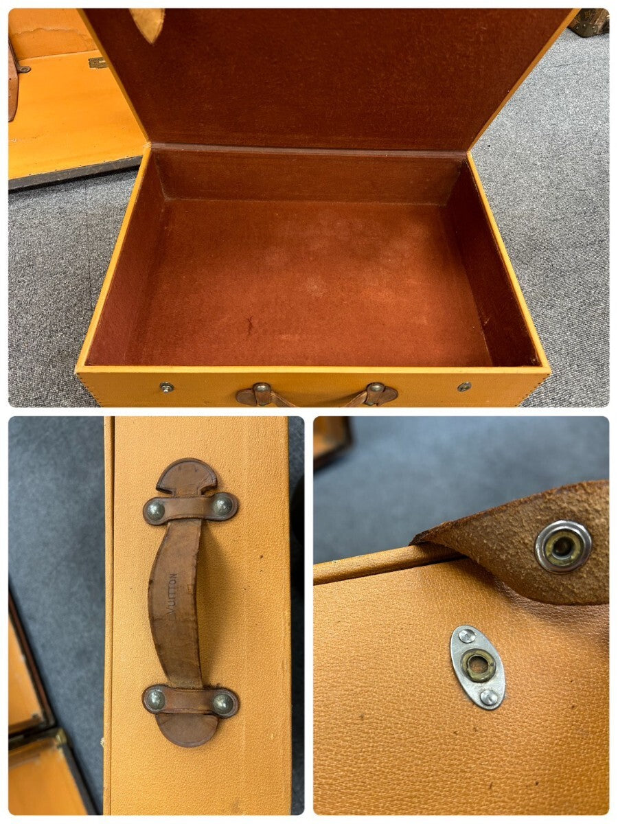 Louis Vuitton Monogram Wardrobe Trunk, circa 1918, Double Hanging Interior with Period Wooden Hangers, 113 cm