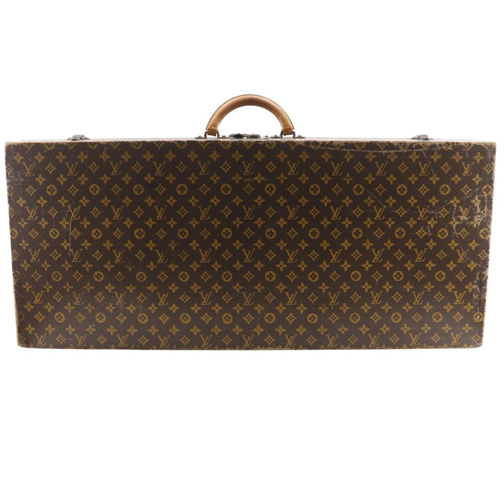 Louis Vuitton Antique Monogram Canvas Hard Trunk Large Brown – Rare Collectible LV Vintage Travel Case