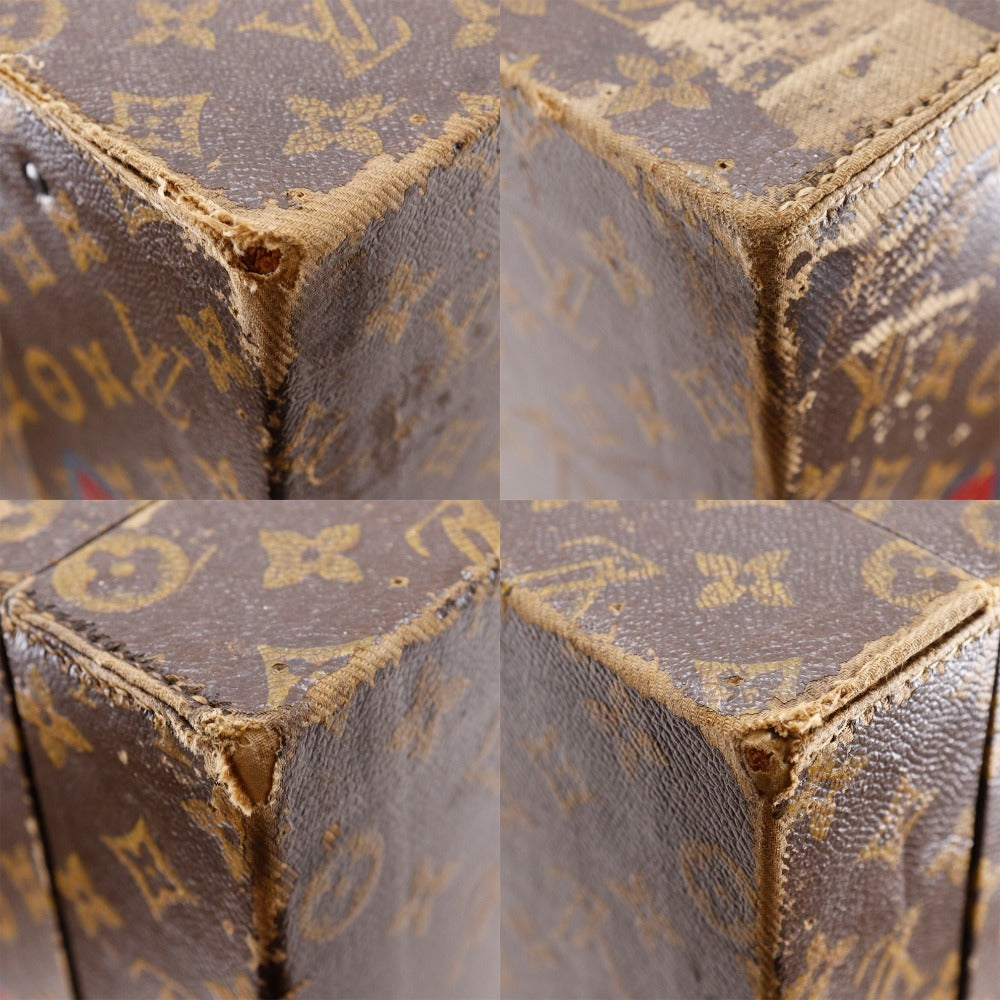 Louis Vuitton Antique Monogram Canvas Hard Trunk Large Brown – Rare Collectible LV Vintage Travel Case