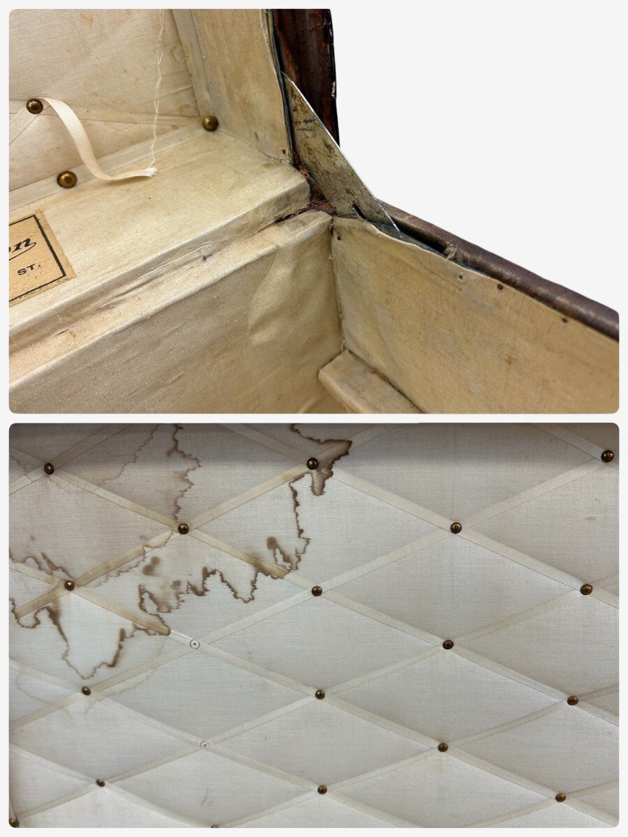 Louis Vuitton Monogram Courrier Steamer Trunk, Rue Scribe & New Bond Street Label, circa 1900–1910, 122 cm