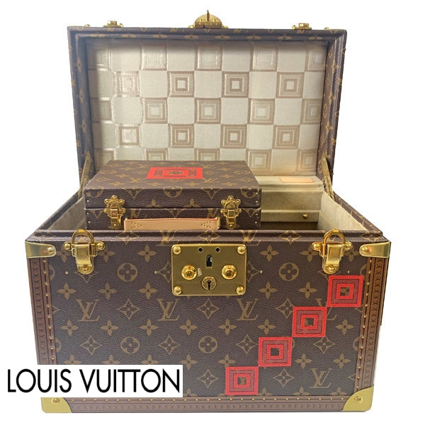 Louis Vuitton Boîte Pharmacie Monogram Kabuki M20407, Naritaya Crests & Nishijin Silk, Japan Limited of 110