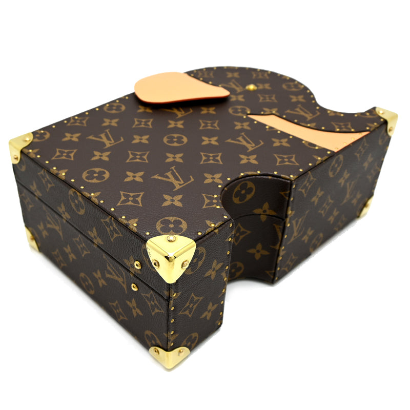 Louis Vuitton Elephantasy Trunk M27456, Monogram Canvas Hardsided Watch & Jewelry Case for Three Watches