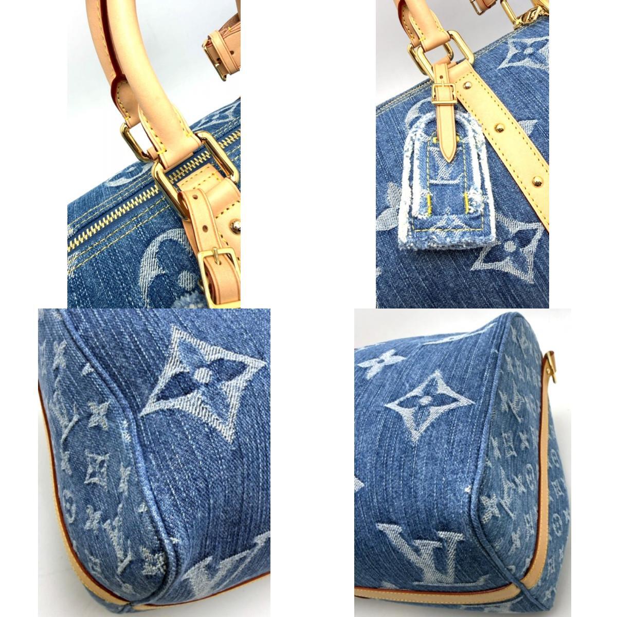 Louis Vuitton Keepall Bandoulière 45 M24315, Blue Monogram Denim, LV Remix, Spring/Summer 2024