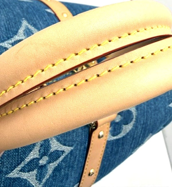 Louis Vuitton Keepall Bandoulière 45 M24315, Blue Monogram Denim, LV Remix, Spring/Summer 2024