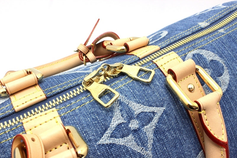 Louis Vuitton Keepall Bandoulière 45 M24315, Blue Monogram Denim, LV Remix, Spring/Summer 2024