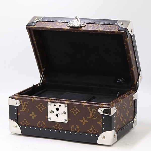 Louis Vuitton Coffret Trésor 24 Hardsided Jewelry and Valuables Case in Brown Monogram Canvas