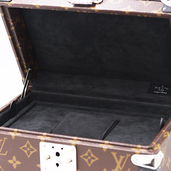 Louis Vuitton Coffret Trésor 24 Hardsided Jewelry and Valuables Case in Brown Monogram Canvas