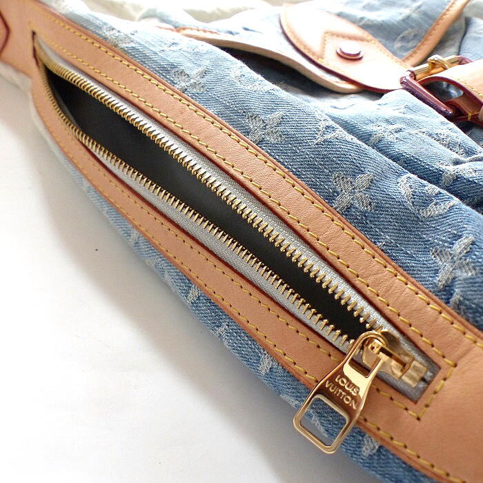 Louis Vuitton Sunburst PM M93184, Blue Gradient Monogram Denim, Neon-Pink Strap, Spring/Summer 2010