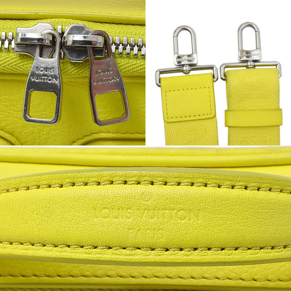 Louis Vuitton Utility Crossbody M58652, Jaune Calfskin with Vitamins Monogram Panel, Fall/Winter 2021