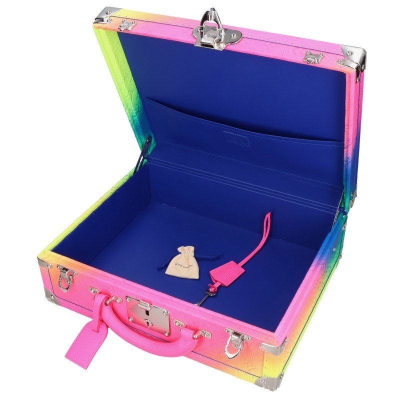 Louis Vuitton Cotteville 40 M20477, Taurillon Illusion Rainbow Monogram Trunk, Virgil Abloh Era, 2022
