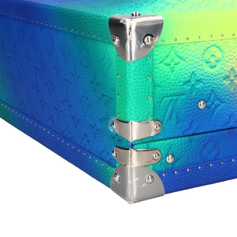 Louis Vuitton Cotteville 40 M20477, Taurillon Illusion Rainbow Monogram Trunk, Virgil Abloh Era, 2022