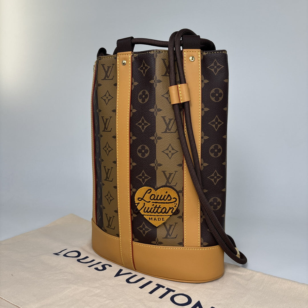 LOUIS VUITTON × NIGO LV² Randonée Messenger M45968 Monogram Stripes Shoulder Bag