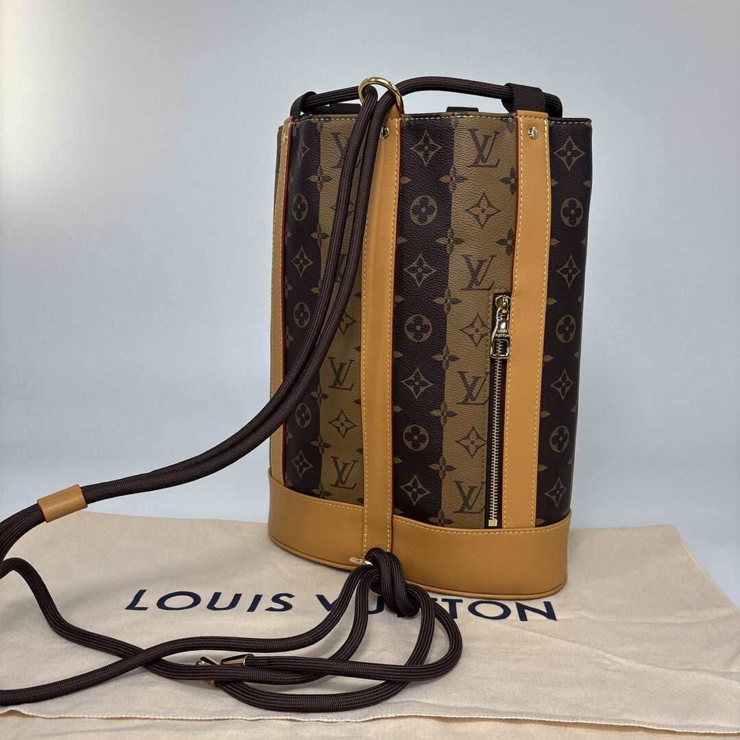 LOUIS VUITTON × NIGO LV² Randonée Messenger M45968 Monogram Stripes Shoulder Bag