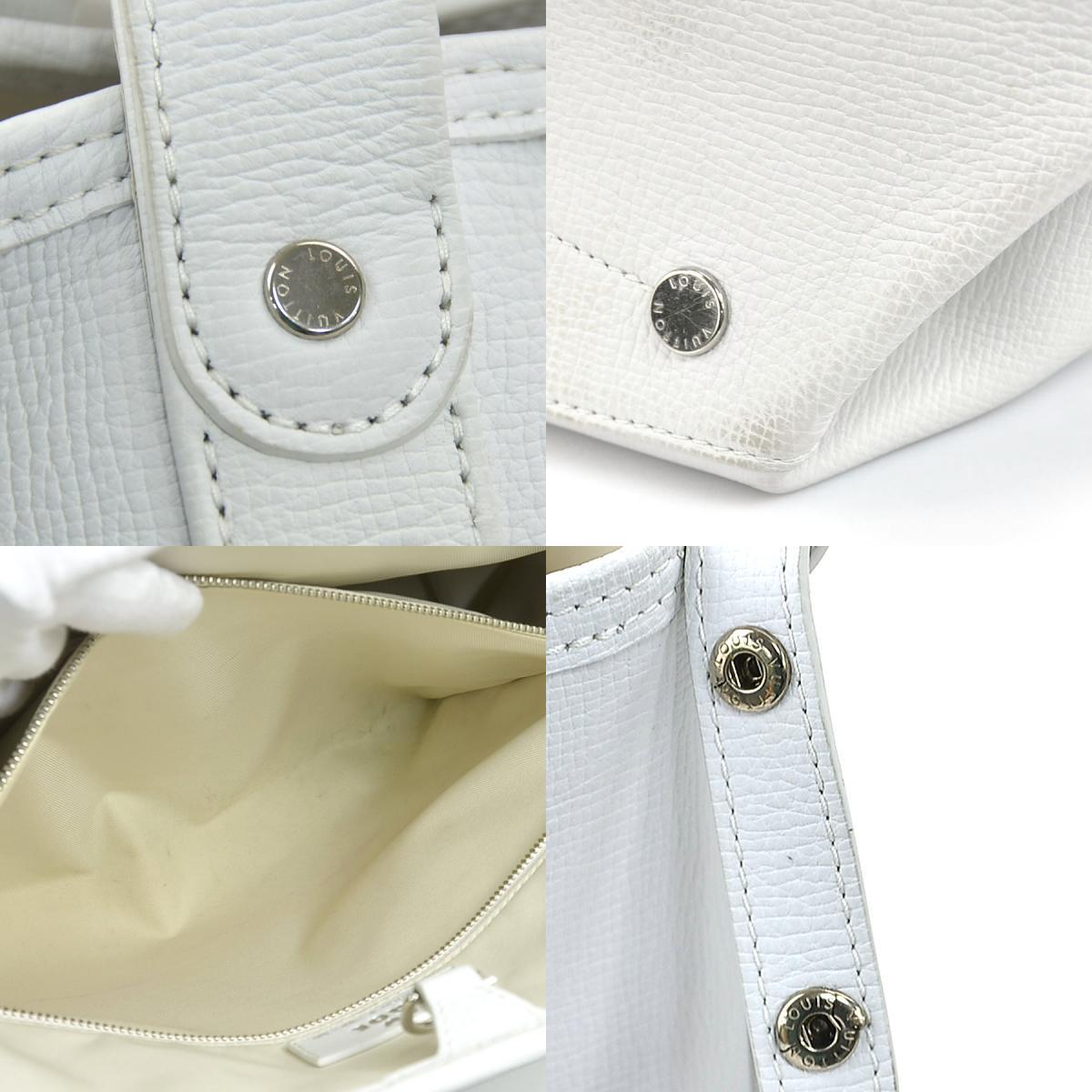 LOUIS VUITTON × NIGO LV² Trolley Tote M59366 Tiger White Leather 2-Way Shoulder Bag