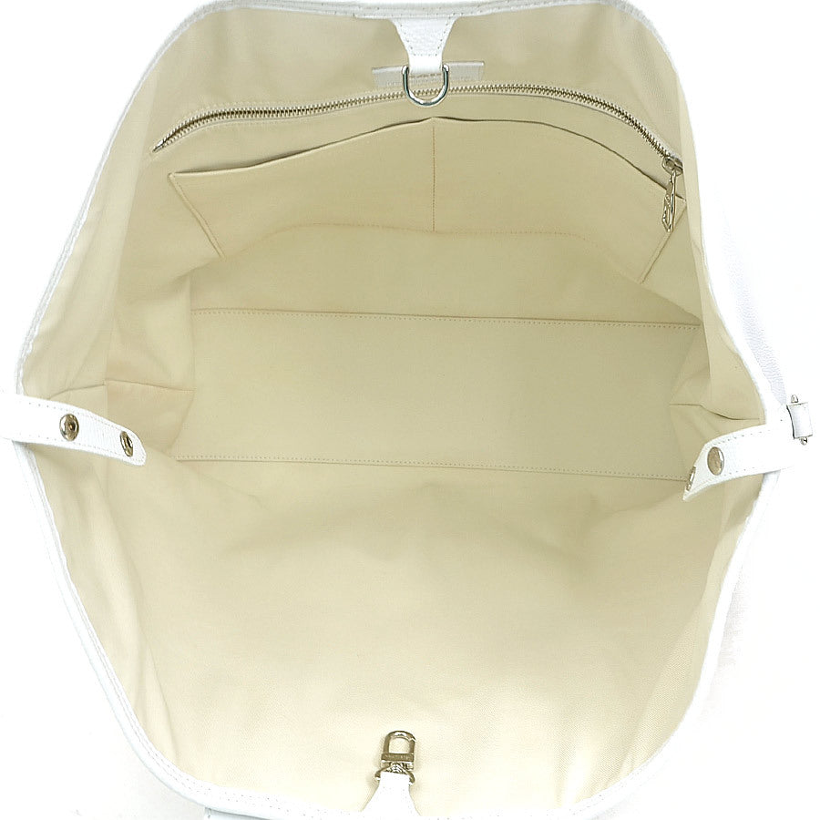 LOUIS VUITTON × NIGO LV² Trolley Tote M59366 Tiger White Leather 2-Way Shoulder Bag