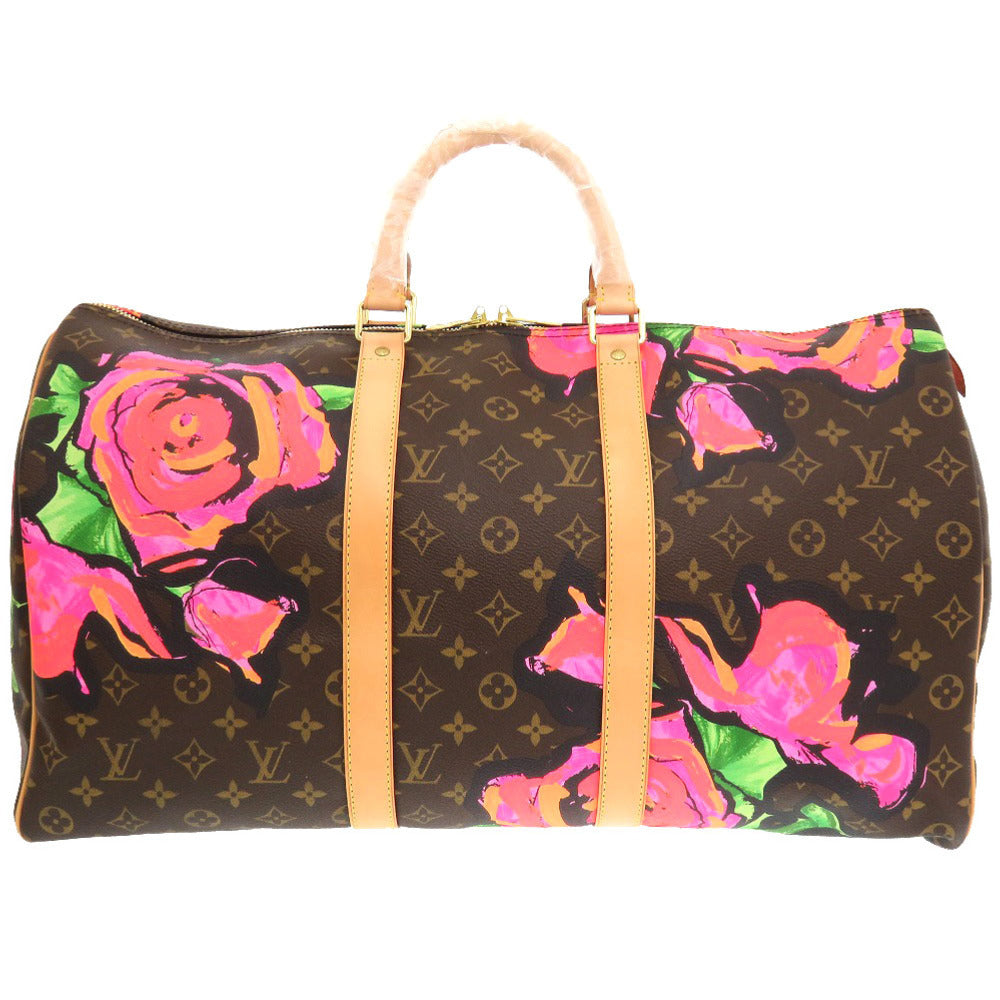 Louis Vuitton × Stephen Sprouse Keepall 50 M48605, Monogram Roses Canvas Travel Bag, 2009 Tribute Collection